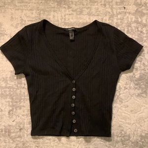 forever 21 cropped shirt